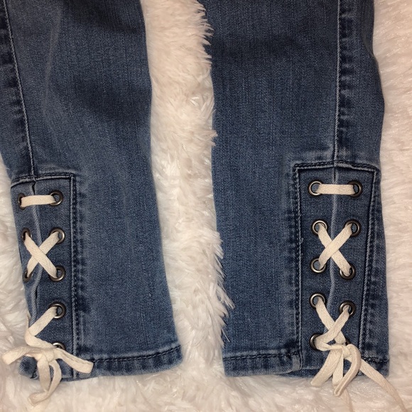 Hollister Skinny Jeans 23 Lace Up Detail - Picture 4 of 6
